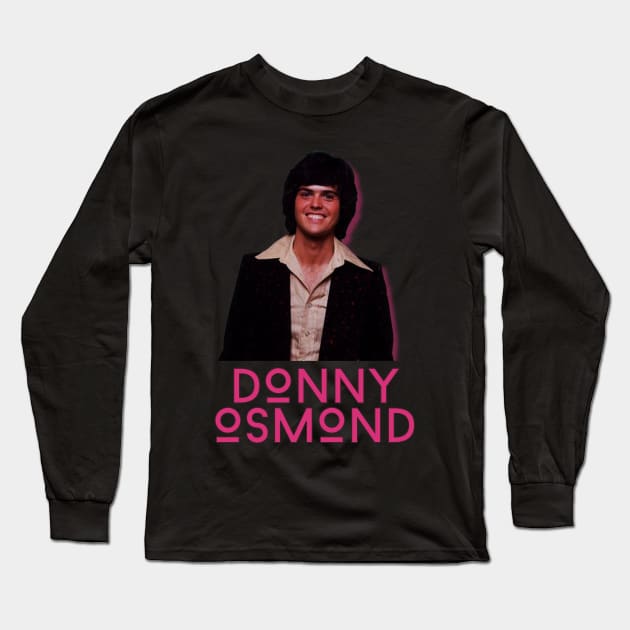 Donny osmond\\\original retro fan art Long Sleeve T-Shirt by MisterPumpkin